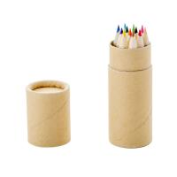 деревянный Цветной карандаш, с бумага-крафгобёртка, 12 цветов & разный размер для выбора, Много цветов для выбора, продается указан
