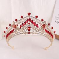 Bridal Tiaras, Zinc Alloy, with Plastic Pearl, fashion jewelry & for woman & with rhinestone Inner Approx 140mm 