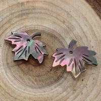 Natural Freshwater Shell Pendants, Maple Leaf, DIY 