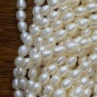 Perlas Arroz Freshwater, Perlas cultivadas de agua dulce, Bricolaje, Blanco, 3-3.5mm, longitud:aproximado 37 cm, Vendido por Sarta