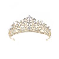 Bridal Tiaras, Zinc Alloy, micro pave cubic zirconia & for woman & with rhinestone Inner Approx 165mm 