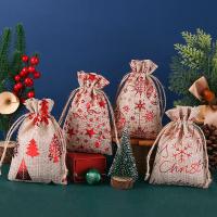 Рождественский мешок подарка, ткань, Рождественский дизайн & разные стили для выбора, Много цветов для выбора продается PC[