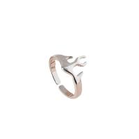 Zinc Alloy Finger Ring, silver color plated, fashion jewelry & for woman, silver color, 18mm [