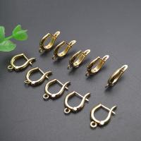 Brass Lever Back Earring Component, plated, DIY 