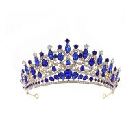 Bridal Tiaras, Zinc Alloy, plated, fashion jewelry & for woman & with rhinestone Inner Approx 155mm 