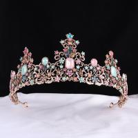 Bridal Tiaras, Zinc Alloy, fashion jewelry & for woman & with rhinestone, Inner Approx 165mm 
