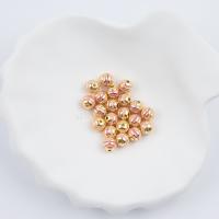 Enamel Zinc Alloy Beads, Round, gold color plated, DIY 6mm, Approx [