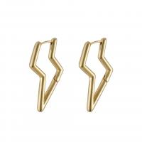 Zinc Alloy Leverback Earring, Lightning Symbol, plated, fashion jewelry & for woman 