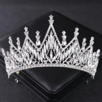 Bridal Tiaras, Zinc Alloy, plated, fashion jewelry & for woman & with rhinestone Inner Approx 150mm 