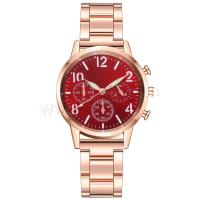 Wrap Watch, Zinc Alloy, with Glass & 304 Stainless Steel, Round, rose gold color plated, fashion jewelry & for woman & luminated Approx 23 cm [