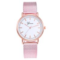 Wrap Watch, PU Leather, with Glass & 304 Stainless Steel & Zinc Alloy, Round, rose gold color plated, fashion jewelry & Chinese movement & for woman Approx 23 cm 