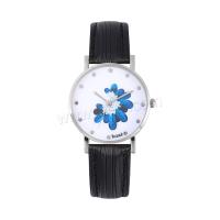 Wrap Watch, PU Leather, with Glass & 304 Stainless Steel & Zinc Alloy, Round, fashion jewelry & Chinese movement & for woman Approx 235 mm [