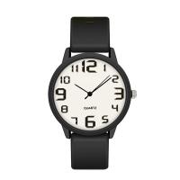 Unisexe Armbanduhr, Silikon, mit 304 Edelstahl & Zinklegierung, rund, plattiert, Modeschmuck & chinesische Bewegung, keine, 38x8mm, Länge:ca. 240 Millimeter, verkauft von PC