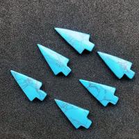 Pendentifs Turquoise synthétiques, DIY, bleu Vendu par sac[