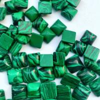 Cabochon de Turquoise synthétique, Carré, DIY & normes différentes pour le choix, vert Vendu par sac