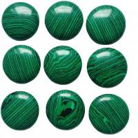 Cabochon de Turquoise synthétique, Rond, DIY, vert, 40mm Vendu par sac