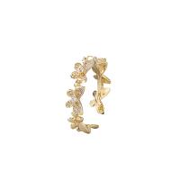 Cubic Zirconia Micro Pave Brass Finger Ring, plated, Unisex & micro pave cubic zirconia 