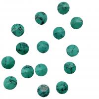 Cabochon de Turquoise synthétique, DIY, vert, 10mm Vendu par sac