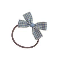 Ponytail Holder, Cloth, Bowknot, fashion jewelry & for children, blue, 60mm 