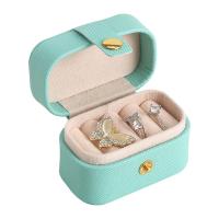 Multifunctional Jewelry Box, PU Leather, with Velveteen, portable & dustproof & waterproof [