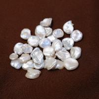 Baroque Cultured Freshwater Pearl Beads, DIY & no hole, white, 14mm 