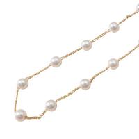 Fashion Zinc Alloy Bracelets, with Plastic Pearl, gold color plated, fashion jewelry & for woman, two different colored cm 