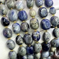 Sodalite Beads, Nuggets, DIY, blue Approx 39 cm [