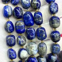 Natürlichen Lapislazuli Perlen, Klumpen, DIY, blau, 10x15mm, Länge:ca. 39 cm, verkauft von Strang[