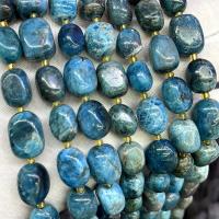 Apatit Perlen, Apatite, Klumpen, DIY, blau, 10x15mm, Länge:ca. 39 cm, verkauft von Strang