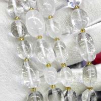Natürliche klare Quarz Perlen, Klarer Quarz, Klumpen, DIY, klar, 10x15mm, Länge:ca. 39 cm, verkauft von Strang