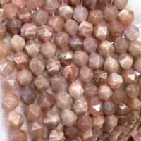 Sonnenstein Perle, DIY & verschiedene Größen vorhanden & facettierte, gemischte Farben, Länge:ca. 38 cm, verkauft von Strang