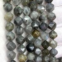 Labradorit Perlen, DIY & verschiedene Größen vorhanden & facettierte, grau, Länge:ca. 38 cm, verkauft von Strang