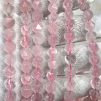 Natürliche Rosenquarz Perlen, DIY & verschiedene Größen vorhanden & facettierte, helles Rosa, Länge:ca. 38 cm, verkauft von Strang