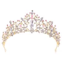 Bridal Tiaras, Zinc Alloy, with Crystal, plated, fashion jewelry & for woman & with rhinestone Inner Approx 160mm 