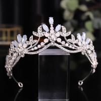 Bridal Tiaras, Zinc Alloy, with Crystal, plated, fashion jewelry & for woman & with rhinestone Inner Approx 145mm 