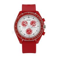 Unisex Wrist Watch, Silicone, with Glass & 304 Stainless Steel, Round, fashion jewelry & Chinese movement Approx 265 mm 