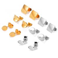 Edelstahl -Ohrring -Tropfen- Komponenten, 304 Edelstahl, Vakuum-Ionen-Beschichtung, DIY & verschiedene Stile für Wahl, keine, verkauft von PC