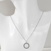 Ожерелье со стразами из цинкового сплава, цинковый сплав, с 6cm наполнитель цепи, ювелирные изделия моды, длина:Приблизительно 45 см, продается PC