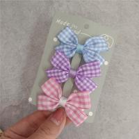 Children Hair Clip, Polyester and Cotton, three pieces & fashion jewelry, 6cm [