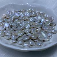 Perles nacres sans trou de culture d'eau douce, perle d'eau douce cultivée, Baroque, DIY & aucun trou, blanc, 11-12mm, Vendu par PC[