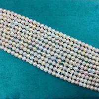 Perles nacres baroques de culture d'eau douce , perle d'eau douce cultivée, Légèrement rond, DIY & normes différentes pour le choix, plus de couleurs à choisir Environ 37 cm, Vendu par brin[