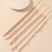 Fashion Zinc Alloy Bracelets, gold color plated, 5 pieces & fashion jewelry & for woman, golden cm 