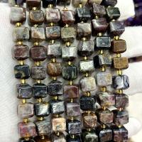 Смешанные бусы с драгоценными камнями, Питерсит, Квадратная форма, DIY & граненый, разноцветный, 8mm, длина:Приблизительно 39 см, продается Strand