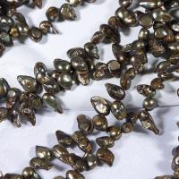 Perles nacres baroques de culture d'eau douce , perle d'eau douce cultivée, DIY, couleurs mélangées, 6-7x10-15mm Environ 35-36 cm, Vendu par brin[