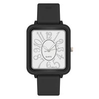 Unisexe Armbanduhr, Silikon, mit 304 Edelstahl & Zinklegierung, Rechteck, plattiert, Modeschmuck & chinesische Bewegung, keine, 38x10mm, Länge:ca. 240 Millimeter, verkauft von PC