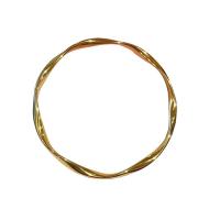 Brass Bangle, plated & for woman, gold 