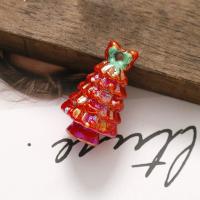 Weihnachten Lampwork Perlen, Acryl, Weihnachtsbaum, Weihnachts-Design & DIY, rot, 32x22mm, verkauft von PC[