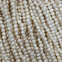 Perlas Patata Freshwater, Perlas cultivadas de agua dulce, Bricolaje & diferentes estilos para la opción, Blanco, 2-2.5mm, longitud:aproximado 37 cm, Vendido por Sarta[