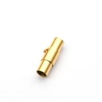Stainless Steel Bayonet Clasp, Brass, plated 