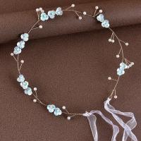 Headband, Brass, with Plastic Pearl, fashion jewelry & for woman 380mm [